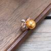 Bow Sparkling Diamond Pearl Ring Women'S High-End Ring Temperament Exquisite Jewelry