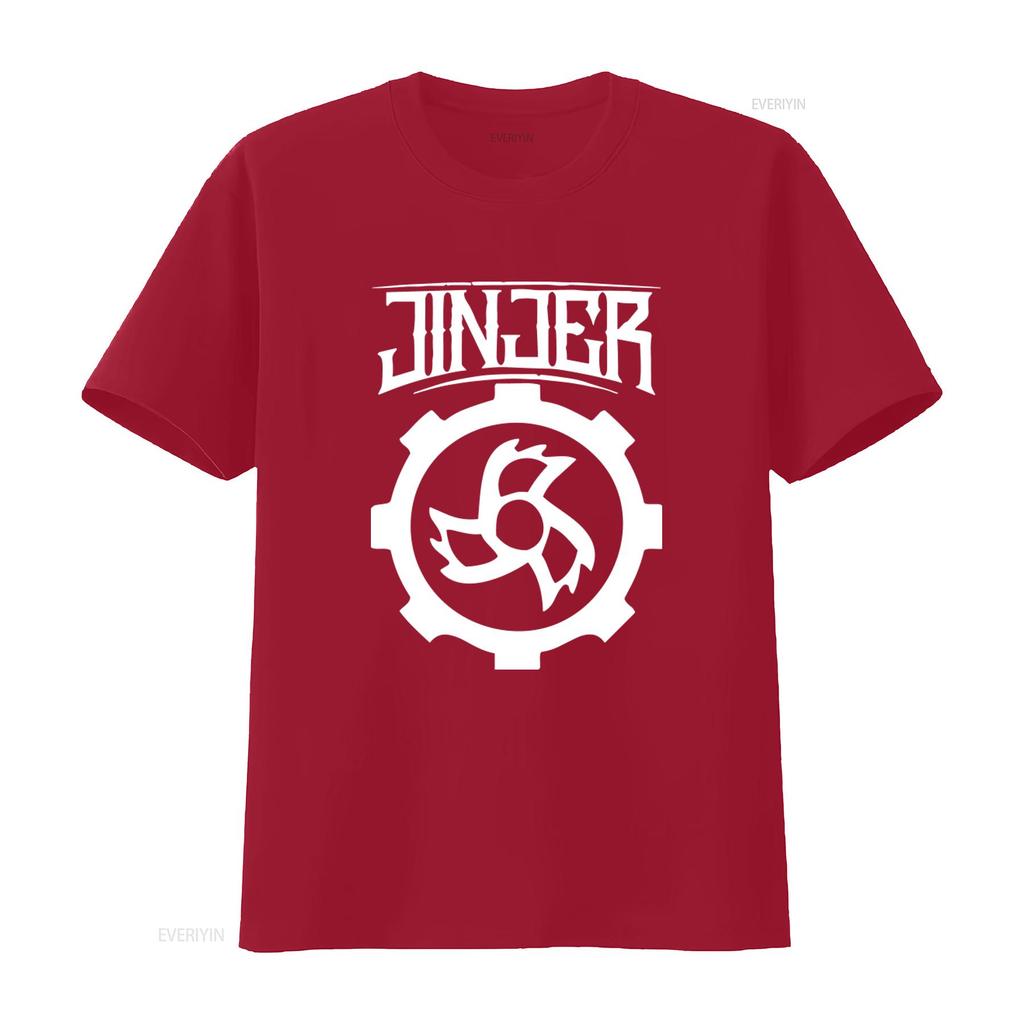 NWT Jinjer Metalcore Progressive Metal Rock Band Music Retro Logo T Shirt S 3XL Long vintage Washed Casual Unisex Stylish