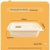 Eco-Friendly Rectangular Disposable Food Containers with Lid