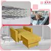 Alicja Reclining Armchair for Sleeping with a Container Family Meble Yellow Gold