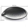 Western Steak Salad Dessert Plate Personality Creative Resistance To Fall Snack Food Grade Plastic Black Frosted Tableware