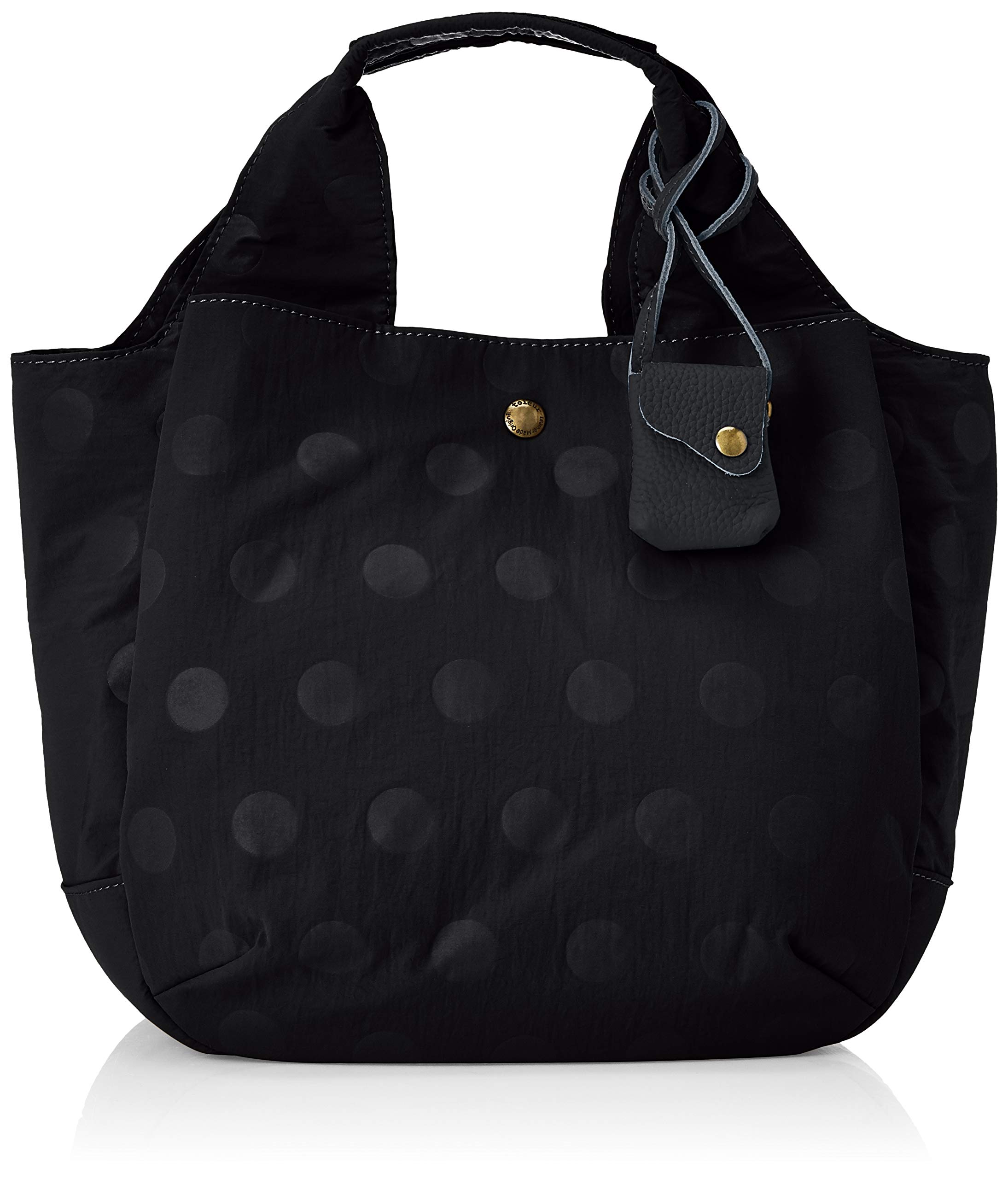 

Tote Nylon Leather Tote 1S Black [Tora] Dot/Cow Women s 11714-BK чёрный