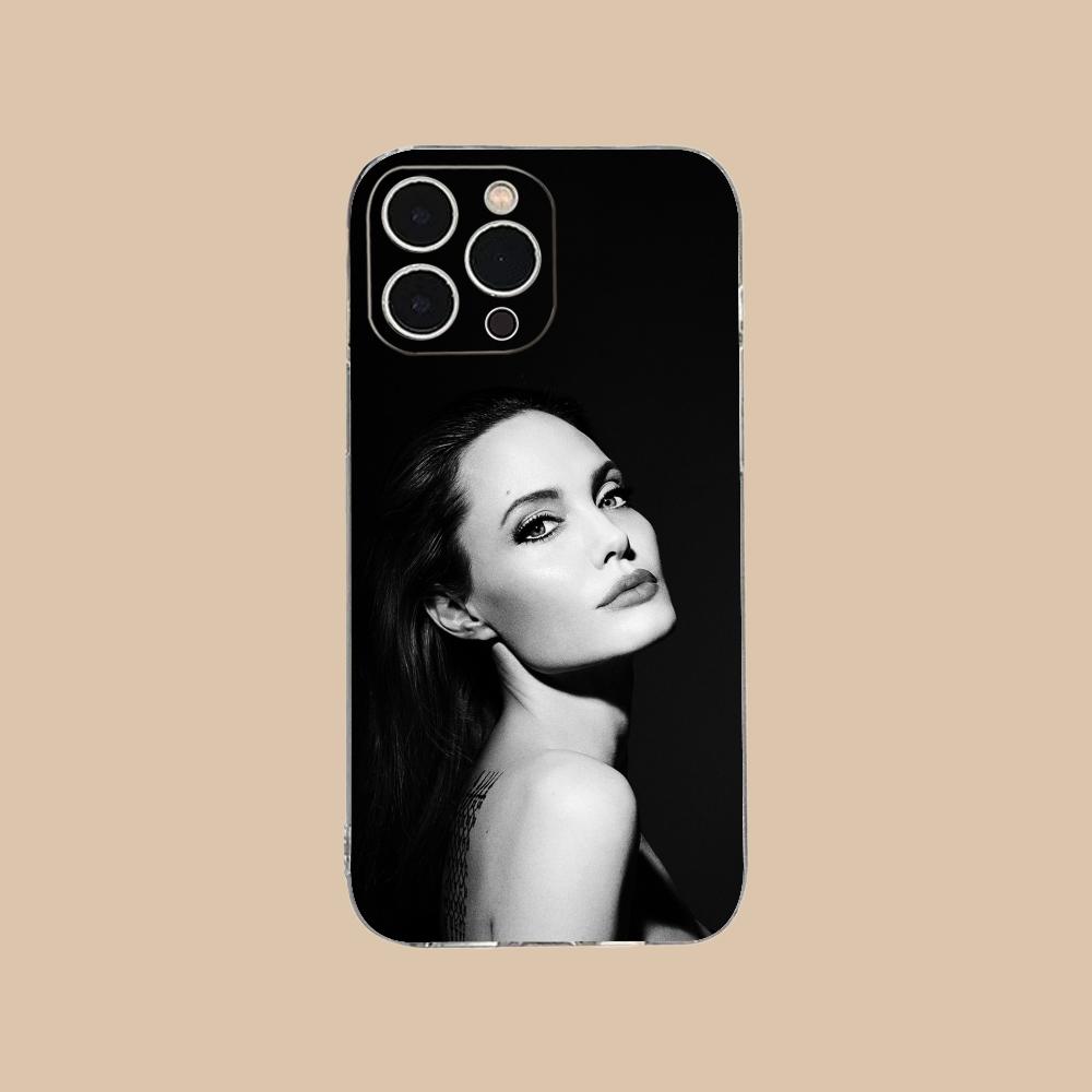 Angel Jolie Mobile Cell Phone Case for iPhone 17 16 15 14 13 12 11 X XR XS Air Pro Max Plus Mini Clear Colorful Cover Luxury