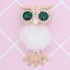 Crystal Owl Car Air Freshener Diamond Villus Owl Car Perfume Air Vent Clip Auto Accessories Interior Woman Aromatherapy Ornament