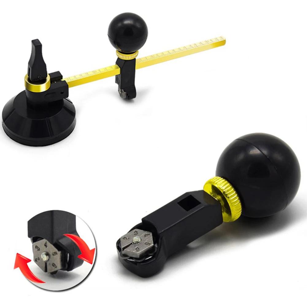1pcs Glass Cutter Circle With Adjustable Suction Cup Construction Tool Multi-function For Cutting Glass And Punching Hood