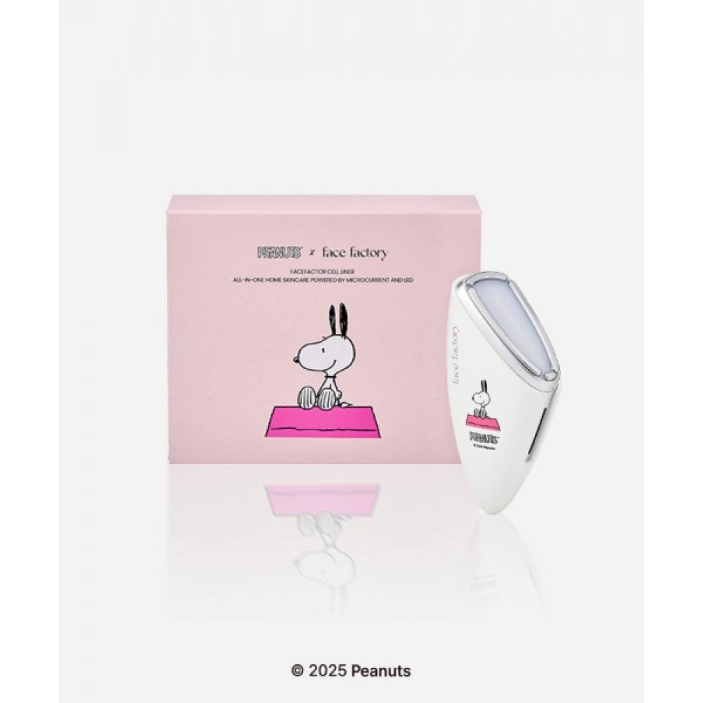 Face Factory [Snoopy X Pec] Snoopy CeLiner + Pink Tomato Ampoule Elastic Whitening Radiance Line Booster