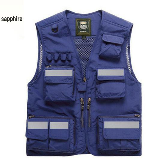 Custom Emergency Rescue Reflective Vest with Logo for Red Cross, Volunteer, and Communication Liaison