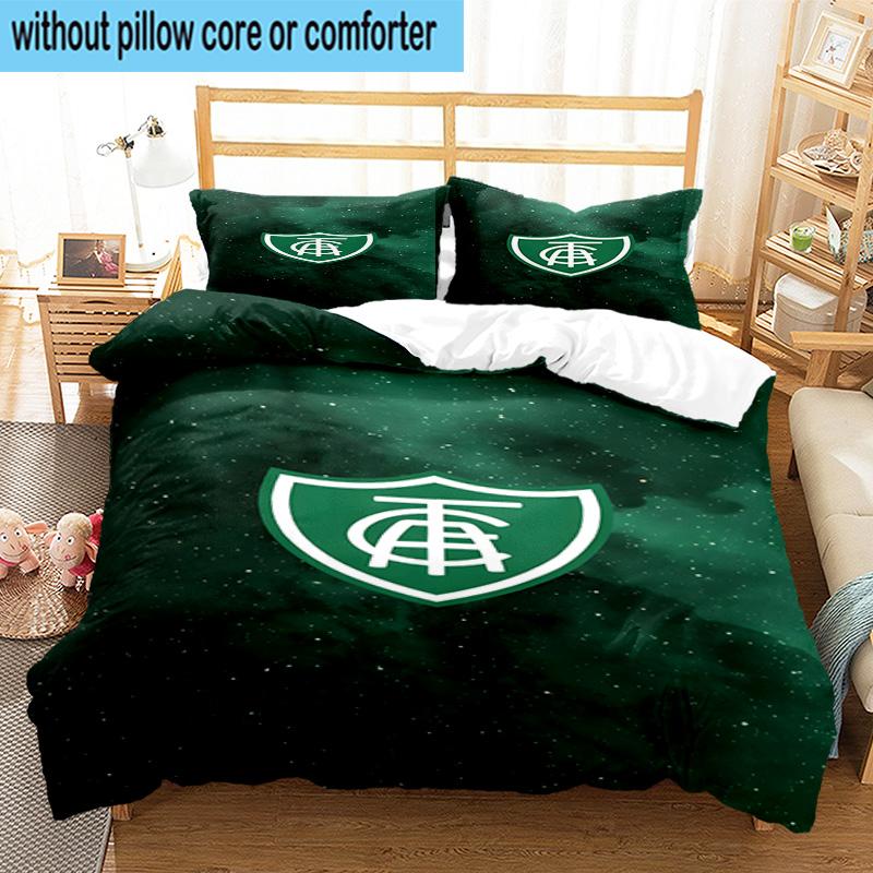 3pcs Green Shield Emblem Design Printed Bedding Set Duvet Cover Closure Includes 1 Duvet Cover & 2 Pillowcases Bedding Sets Home Decor Gifts