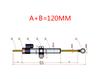 Black+Silver Lengthened Motorbike Steering Damper Stabilizer CNC Aluminum 34.2cm
