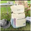 School bag new high-value fresh and sweet contrasting color splicing backpack couple light travel mountaineering backpack