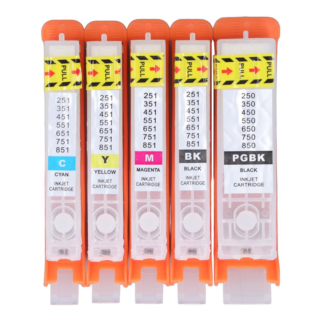 5Pcs Ink Cartridge for PIXMA IP7250 MG6350 MG5450 MX925 MX725 MG6450 MG5550 IX6850 Printers
