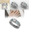 Vintage Inspired Brass Steel Ring Featuring Blue Sapphire And Cubic Zirconia For Fashion Lovers
