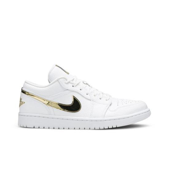 Air Jordan Wmns Air Jordan 1 Retro Low White Metallic Gold CZ4776-100