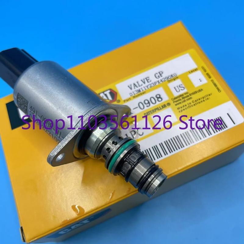 4910908 491-0908 Solenoid Valve For C7.1 Engine 320 320GC 326 330 345GC 349 352 340 352 MH3040 Excavator Accessories