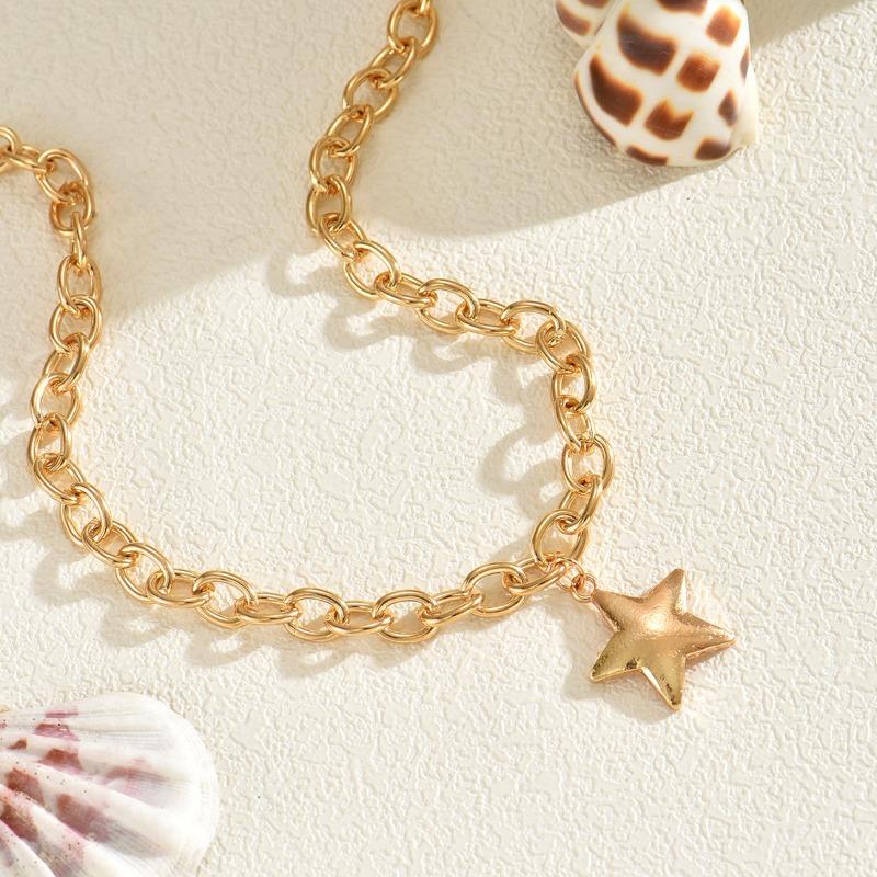 Diamond Love Necklace Alloy Jewelry Niche Versatile Sweet Clavicle Chain Women's Summer Necklace