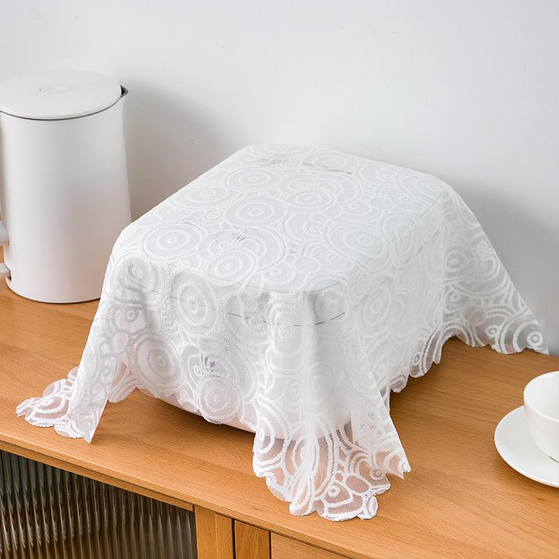 Universal Rice Cooker Dust Cover Air Fryer Cover Lace Rice Pot Cover Kitchen Electric Pressure Cooker Protector Dustproof Cover
