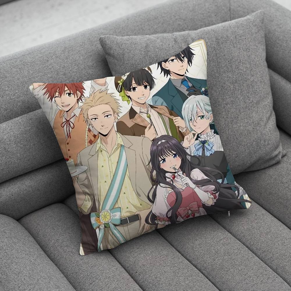 Kaoru HHana Comics Wa Rin To Saku Pillow Case For Home Bedroom Car Office Decoration Living Room Sofa Cushion Cover Suitable