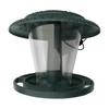 Bird Feeders for Outdoor Hanging,Outdoor Hanging Wild Bird Feeder, Plastic Hanging Outdoor Garden Backyard Decoration Clear Pavilion Shape with Roof,