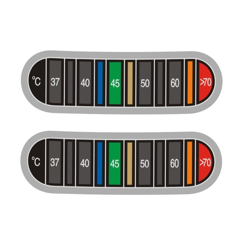 

Наклейки-термометры для кофейных чашек, самоклеящиеся полоски-термометры для бутылок с водой, наклейки для отображения температуры для молочников