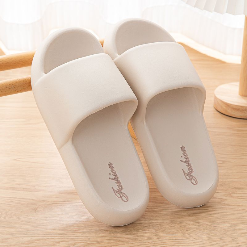 Beach Slides Slippers Sandals Soft Lightweight Non-Slip Summer Home Bathroom Quiet Ladies Slippers