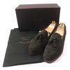Excellent SPIGOLA loafers U tip Dark brown Suede leather mens 8 Used