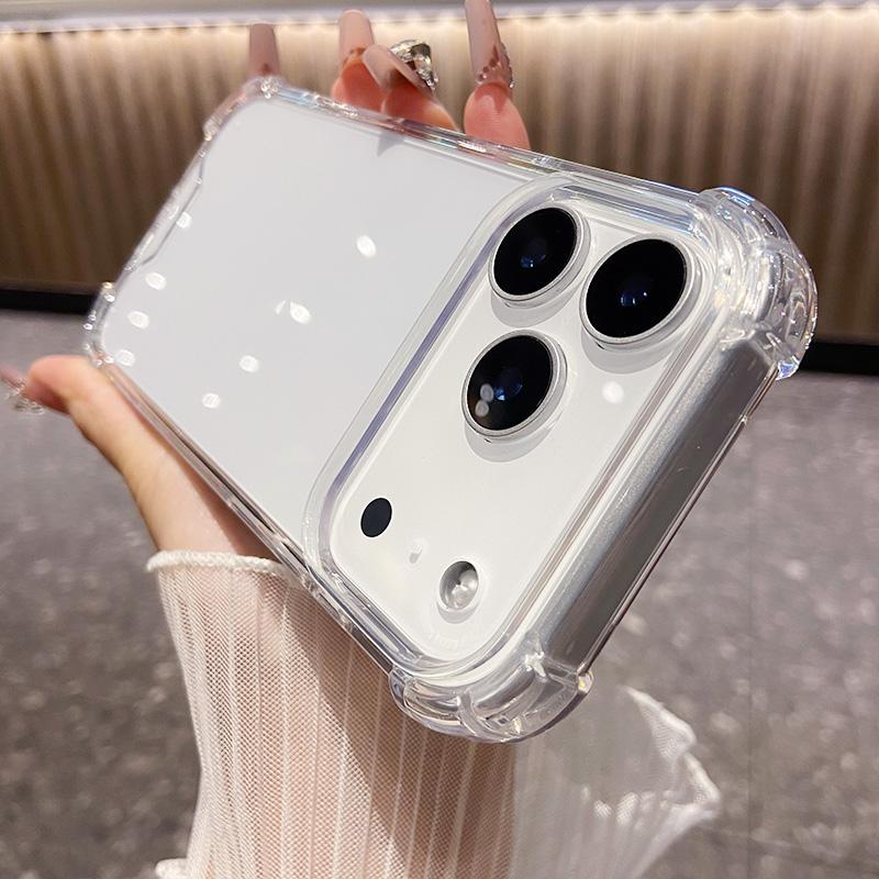 For Apple Shockproof Clear Soft Case for IPhone 17 Air 16 15 14 Plus 13 12 11 Pro X Xs Max Xr Acrylic Transparent Acssories