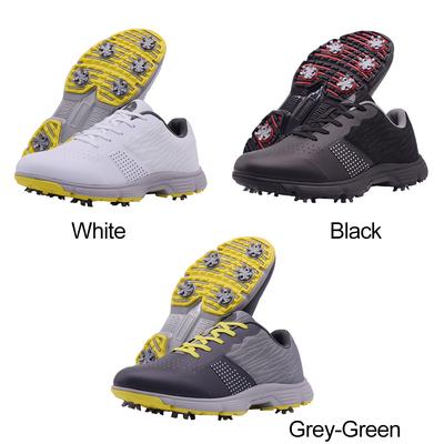 Mens Golf Shoes Size 8.5-11 Breathable Mesh Anti-Slip Rubber Sole Waterproof Professional Spikes