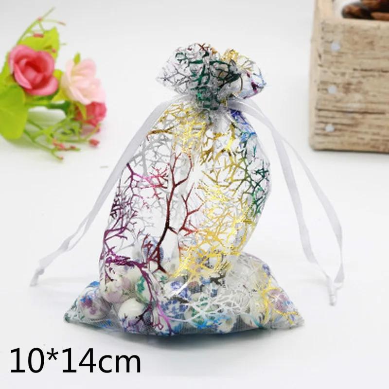20pcs/lot Drawstring Organza Bags Wedding Christmas Decoration Gift Bag Jewelry Packaging & Pouches