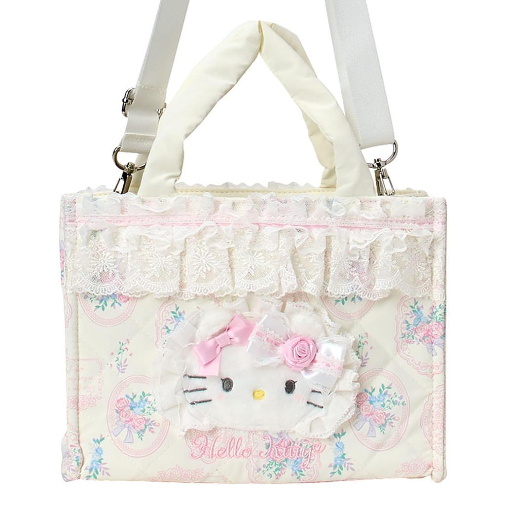 Sanrio Handbag Hello Ages 3 and 174891 2-Way (White Frill) Kitty, Up,