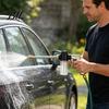 Garden Hose Nozzle Sprayer High Pressure Nozzle, Heavy Duty Car Wash Booster with Foam Cannon, Adjustable Sprayer, for Washing Gardening Yard Cleaning