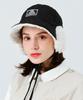 MONBIRDIE GOLF Quilted Bucket Hat With Earflaps Black