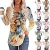Long Sleeve Shirts For Women Tops Dressy Casual Blouses Pleated Scooped Neck Tunic Tops