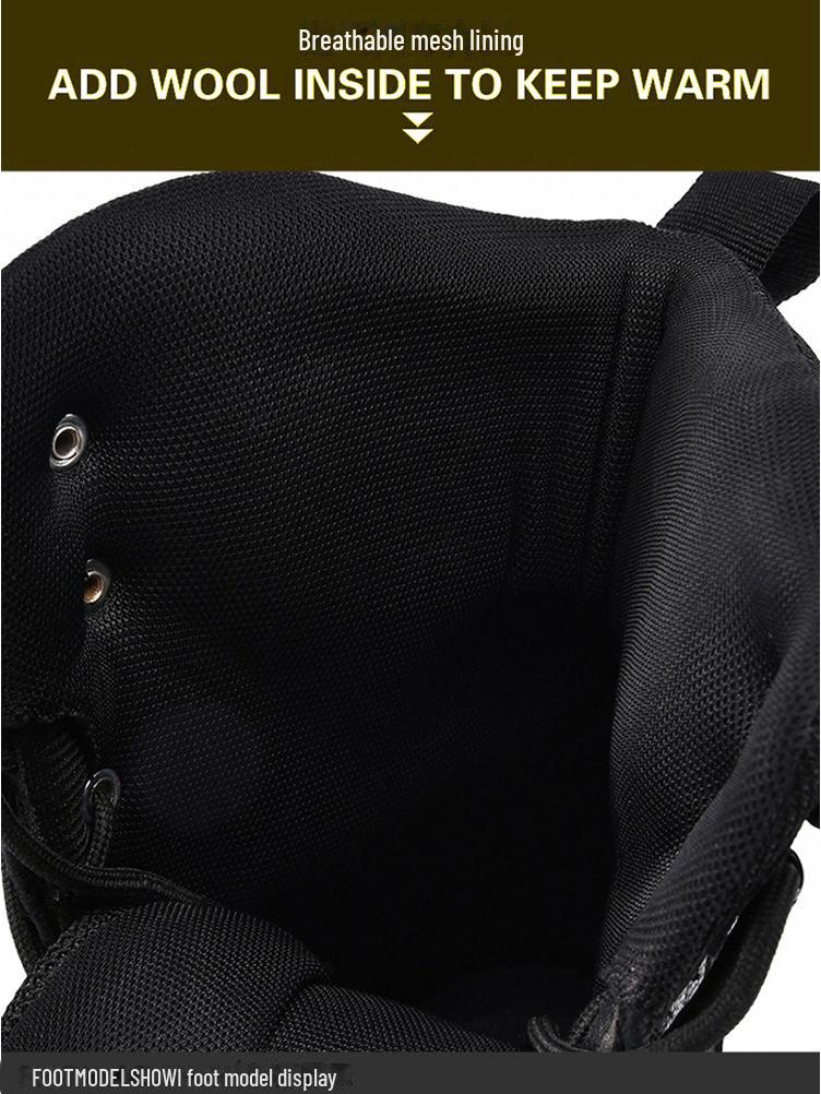 Unisex High-Top Winter Hiking Boots - Warm, Fashionable, Large Size Snow Boots