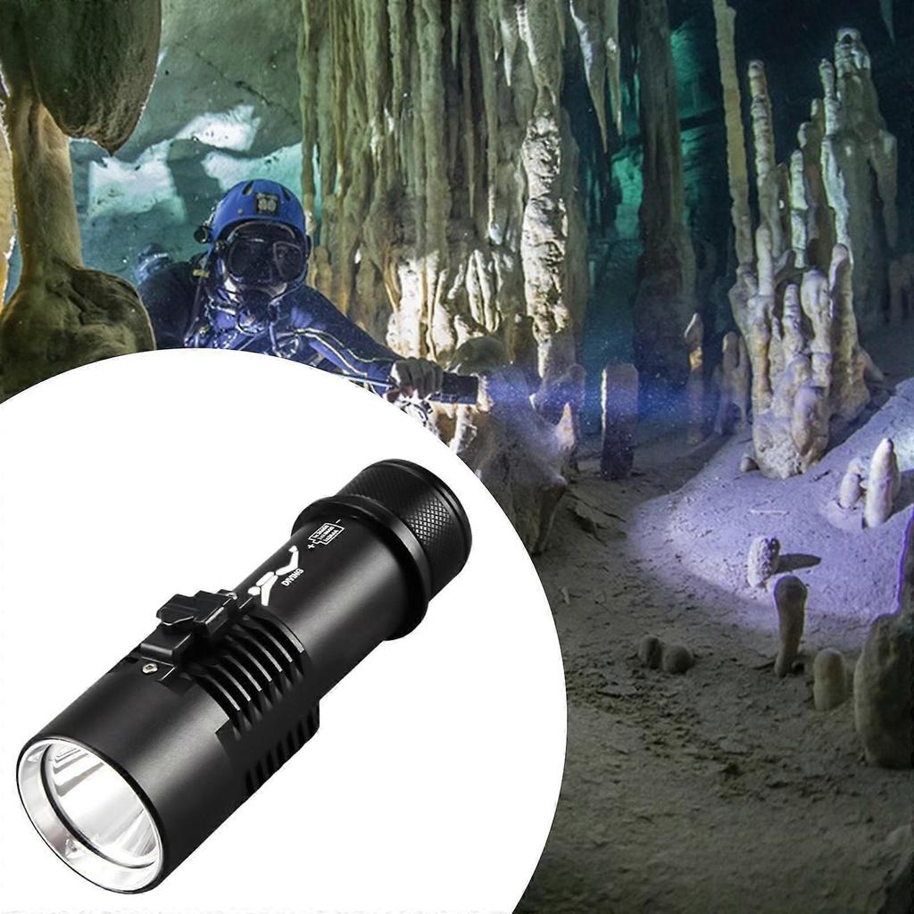 LED Scuba Diving Light Underwater Flashlight for Fishing Outdoor Hiking