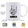 2 pcs 3A grade 11 oz witch skeleton interesting ceramic coffee mug for room Halloween decoration Birthday Christmas Holiday gift