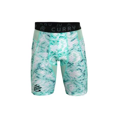 Curry HeatGear® Buchstaben-Print Basketballshorts Herrenshorts Blau 1379829-361