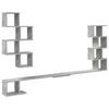 Wall Mounted TV Shelf Concrete Gray 160 X 15 X 94 Cm