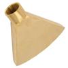 Fan Shaped Spray Head Flat Mouth Uniform and Soft Water Water Fountain Spray Nozzle Brass Erosion Resistant for Garden Pond