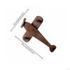 Airplane Coat Hook Solid Wood Wall Walnut Rack with Pegs for Kids, Entryway,