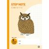 Sakura Study Yusuke Yonezu 5mm 10 Cray-Pas Notebook, Design, Grid, Owl, Books, NG503(10)