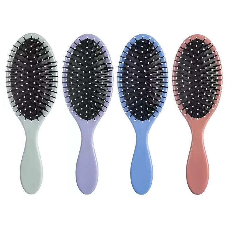Custom Logo Brush with Soft Flexible brush Bristles All Types for Women and Men Wet Dry Curly or Straight Hair