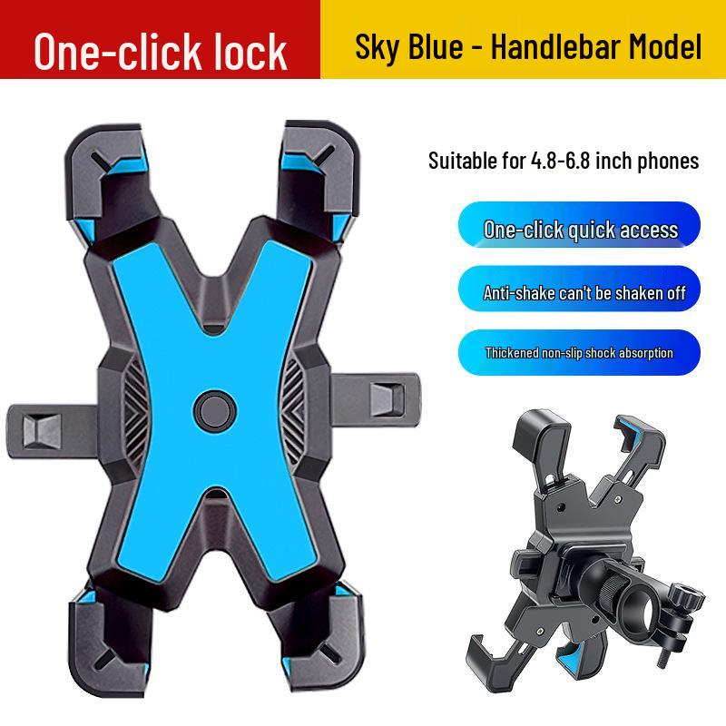 Four-Claw Phone Holder for Delivery Riders: Secure Mount for Bikes and Motorcycles