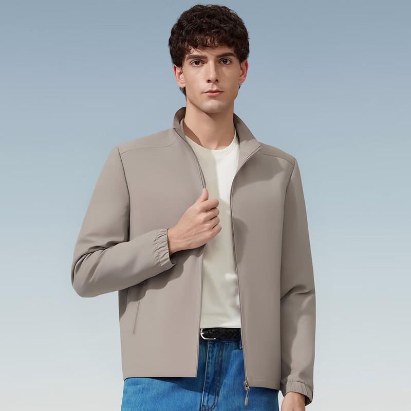 Judger Men's Business Casual Stand Collar Jacket