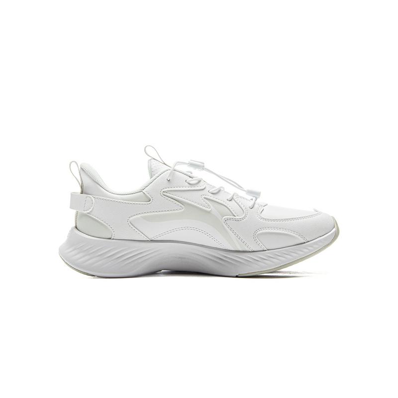 Li Ning Kids Sports Lifestyle Series Synthetic Leather Fashion Simple Non-Slip Wear-Resistant Rebound Low-Top Casual Shoes Men Casual Shoes YKCV006-11