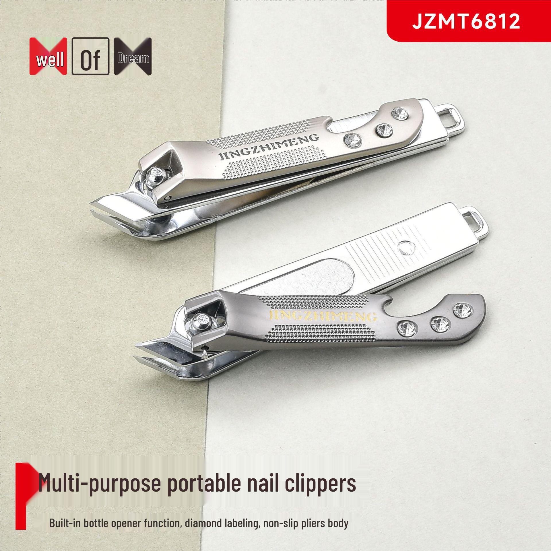 Jingzhi Meng Multi-Purpose Angled Nail Clippers and Scissors Tool No