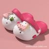 Tamancos infantis de desenho animado para o verão, sandálias fechadas antiderrapantes para meninos e meninas, chinelos fofos para bebês e crianças pequenas para uso externo