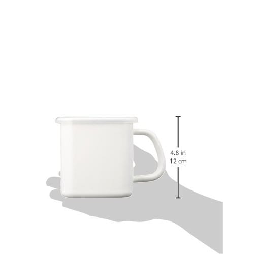 Nodahoro Enamel Storage Container, Heat-Resistant, with Handle, Square/Rectangle, Large, with Seal Lid, See-Through, White Series, Made in Japan, MS-1