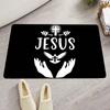 1 Piece Christian Jesus Bathroom Mat Kids Room Bedroom Decoration Balcony Anti-Slip Doormat Living Room Welcome Rug