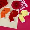 Warm Winter Dogs Jumpsuit Velvet Dog Four Legged Pants Blessing Puppy Coat  Pet Party