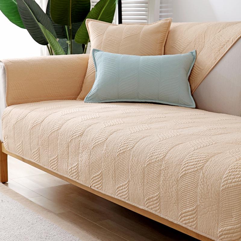 Sofa Cushions, All-season Universal Cotton Non-slip Seat Cushions, Simple and Modern, Summer Cover Cloth and Leather Sofa Covers, Scarves